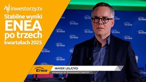 Na temat #WynikiEnei po trzech kwartałach 2025 r. mówi Marek Lelątko, wiceprezes Enei ds. finansowych. W materiale informacje dotyczące m.in. sytuacji w Bogdance, trendów w wytwarzaniu energii oraz rekordowych inwestycji w sieć dystrybucyjną. Czy transformacja energetyczna Grupy Enea przyspiesza i jak wpływa to na finanse spółki?