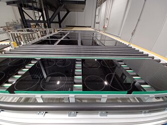 nadrukowane formatki szkla ceramicznego z utwardzonym nadrukiem