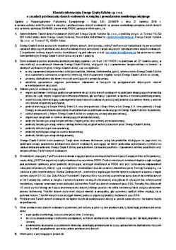 Pobierz Klauzula informacyjna ECK o zasadach przetwarzania danych w monitoringu wizyjnym