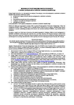 Pobierz Klauzula informacyjna ECK dla przedstawicieli oferenta w ramach postępowań przetargowych