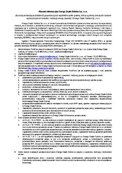 Pobierz Klauzula informacyjna ECK dla osób prowadzącaych działalność gospodarczą i jego przedstawicieli