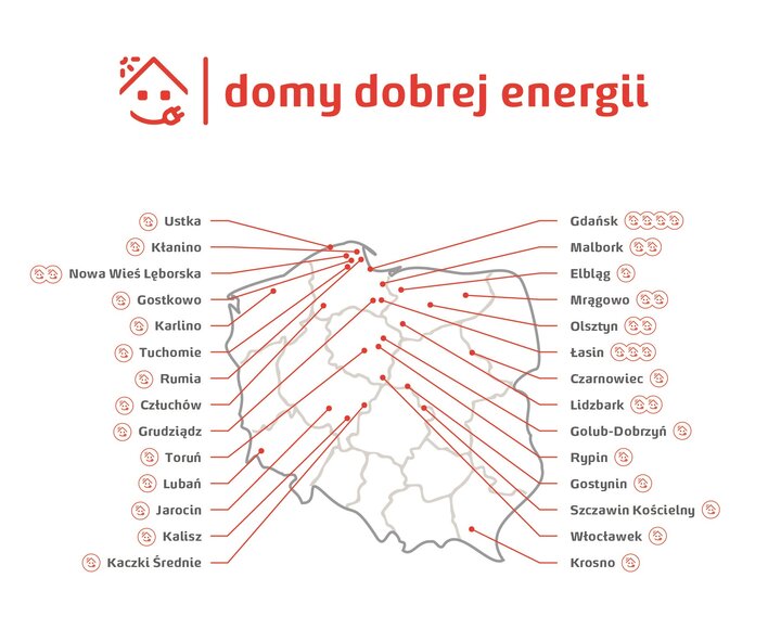 Mapa Domów Dobrej Energi- Kwadrat