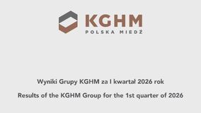 Results of the KGHM Group for 1Q 2026