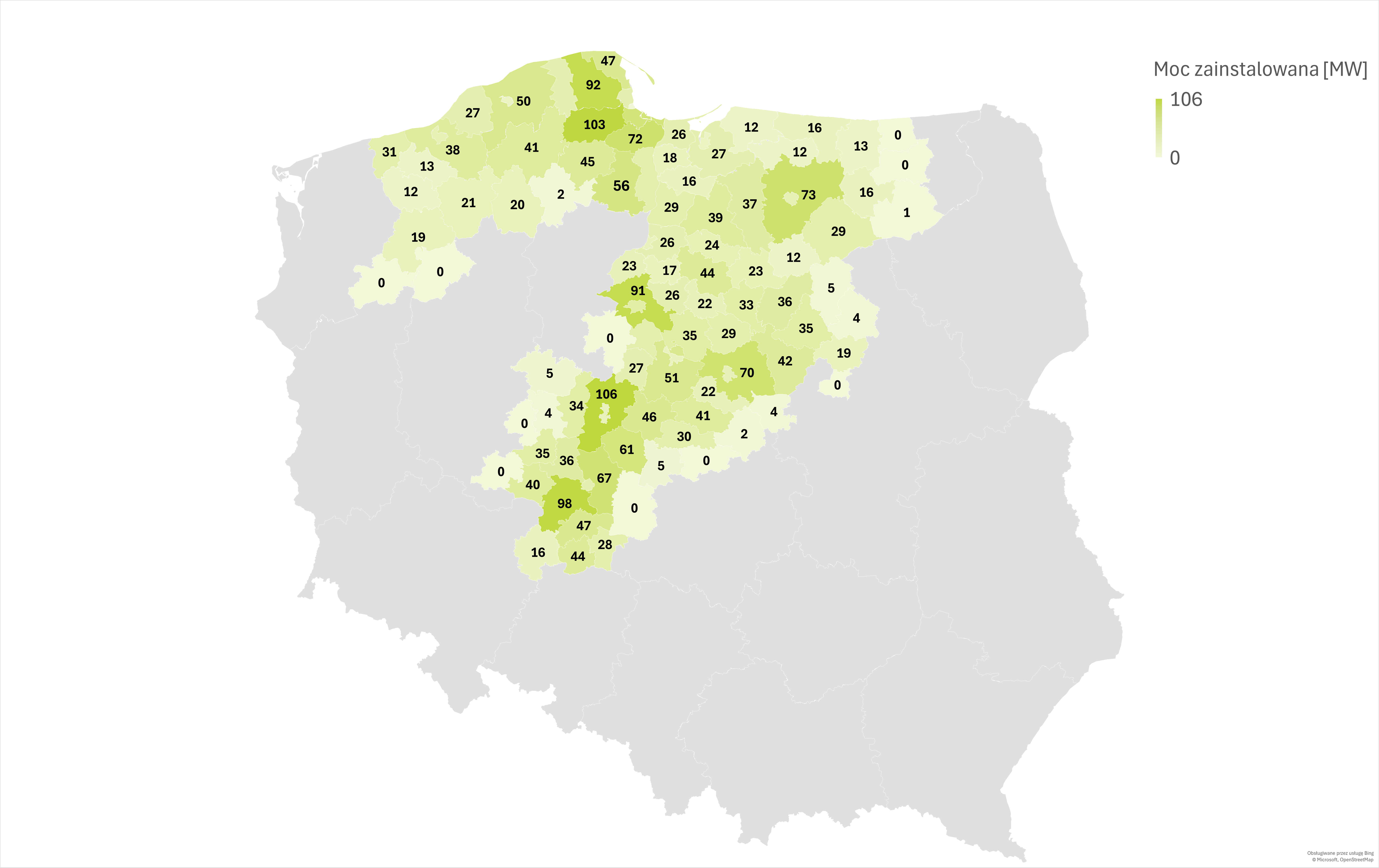 Mapa powiaty