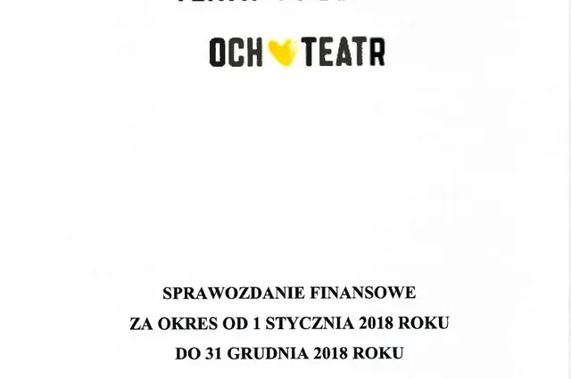 Sprawozdanie finansowe 2018