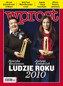 Henryka Krzywonos i Justyna Kowalczyk Ludźmi Roku 2010 WPROST