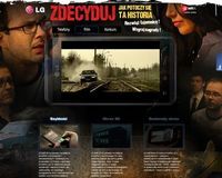 Interaktywny film w serwisie specjalnym WP, promującym nowe smartfony LG