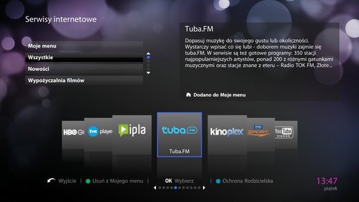 Serwis muzyczny tuba.FM na Netia Playerze