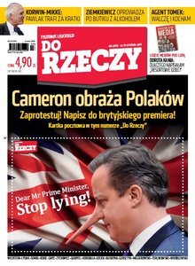 „Do Rzeczy”: Cameron obraża Polaków. Zaprotestuj