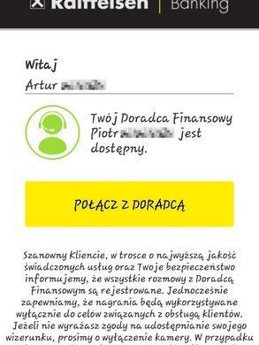 Mobilny doradca wideo w Raiffeisen Polbank