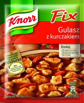 Zdjęcie: Fix Knorr Gulasz z kurczakiem - Domowy gulasz w najlepszym wydaniu