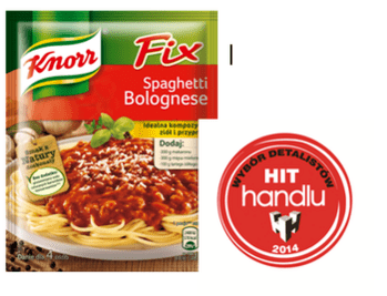 Zdjęcie: Fix Knorr Spaghetti bolognese – oto Hit Handlu 2014