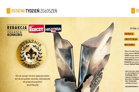Strażnik Pamięci 2014. „Do Rzeczy” czeka na zgłoszenia do 13 października