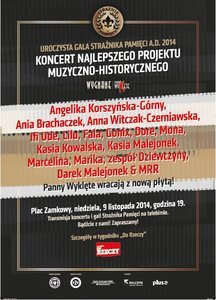 Premiera płyty „Panny Wyklęte/Wygnane” i transmisja gali Strażnik Pamięci 2014 na Pl. Zamkowym