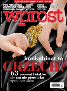 WPROST: konkubinat to grzech? Polakom to nie przeszkadza