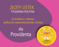 Złoty Listek CSR dla Providenta