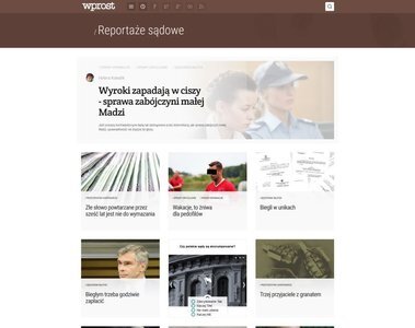 "Reportaże Sądowe"  - nowym serwisem internetowym wprost.pl  Sprawa zabójczyni małej Madzi – hitem serwisu.