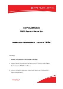 Skonsolidowany raport półroczny  PSr 2016