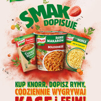 Zdjęcie: Aktywacja konsumencka kategorii snacków Knorr „Smak dopisuje”. Konsumenci rymują z Cyber Marianem