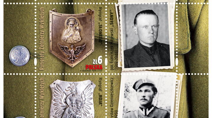 „Ryngrafy Żołnierzy Wyklętych” na znaczkach pocztowych