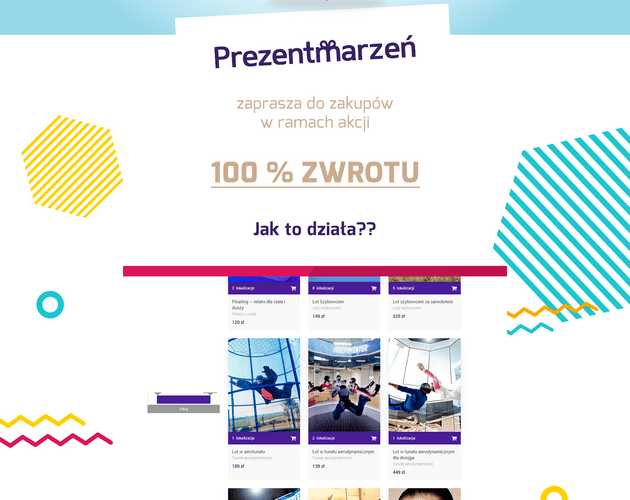 100% zwrotu za realizację marzenia