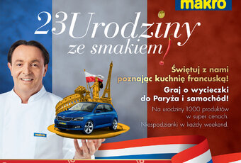 Oferta produktów z Francji na 23. urodziny MAKRO Polska