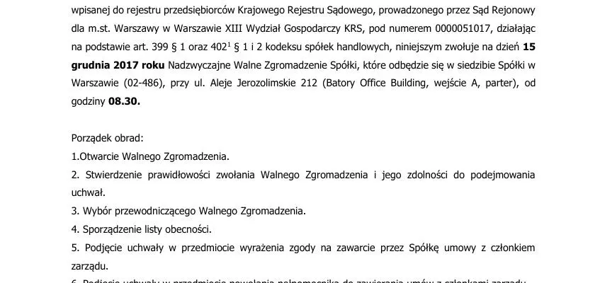 Ogłoszenie o zwołaniu Nadzwyczajnego Walnego Zgromadzenia Spółki PMPG Polskie Media Spółka Akcyjna na dzień 15 grudnia 2017 roku