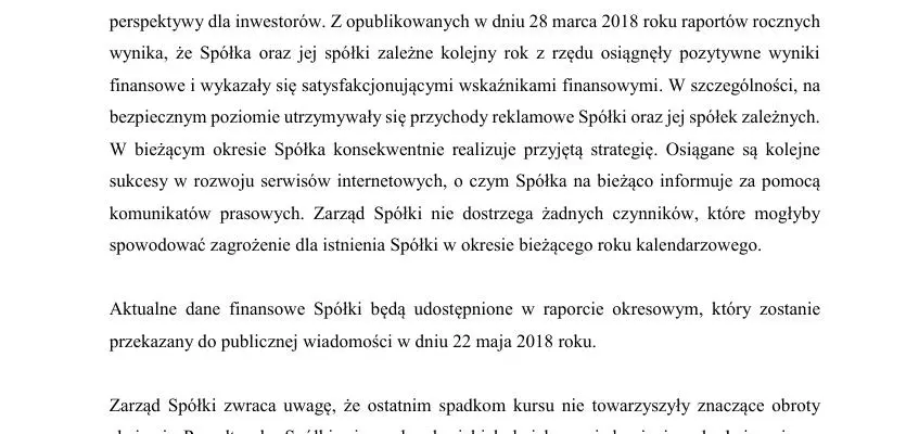 Komunikat w sprawie spadku kursu akcji PMPG Polskie Media S.A. 