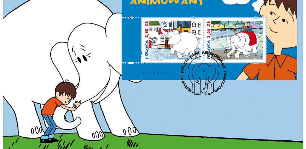 Kultowy słoń Dominik na znaczkach pocztowych