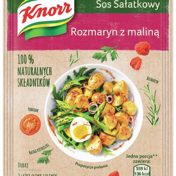 Zdjęcie: NOWE sosy sałatkowe Naturalnie smaczne! Knorr - Grecki z suszoną czerwoną papryką oraz Rozmaryn z maliną