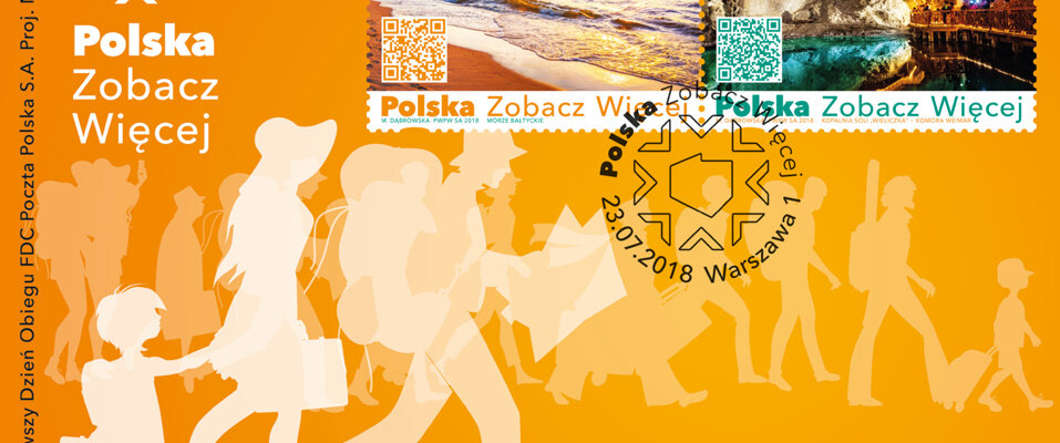 Poczta Polska przedstawia atrakcje turystyczne na multimedialnych znaczkach