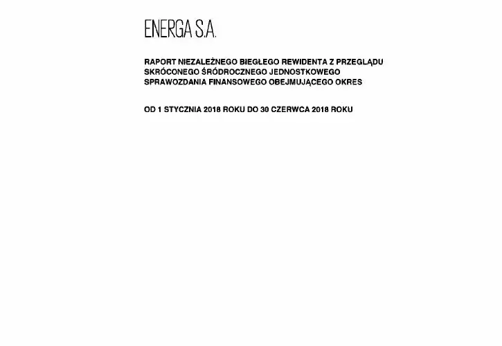 Skonsolidowany raport półroczny  PSr 2018