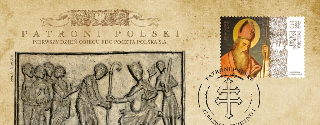 Poczta Polska wydała znaczek ze św. Wojciechem patronem Polski