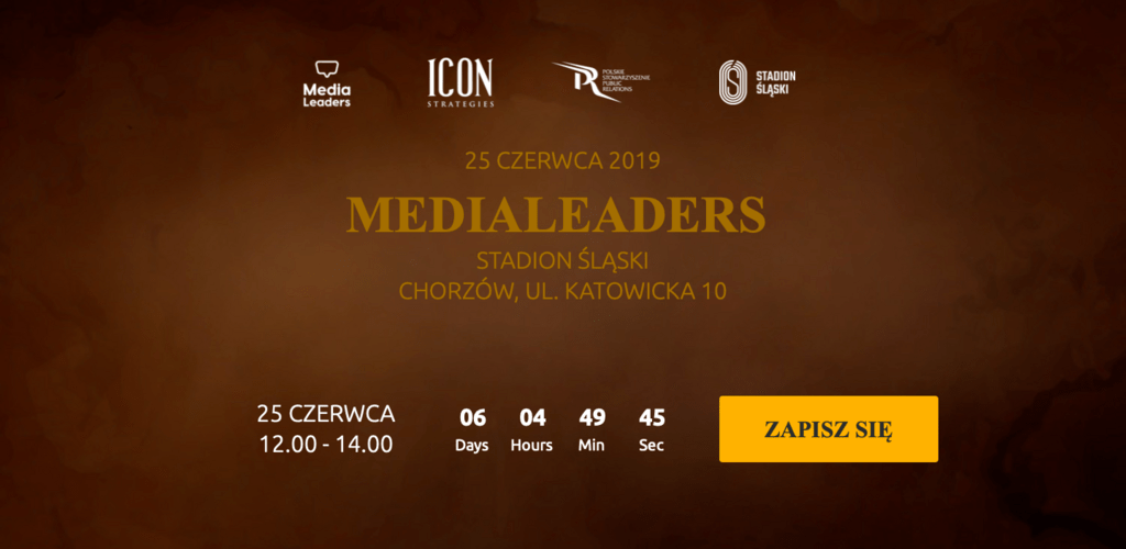 Media Leaders na Śląsku - specjalna pula wejściówek dla PSPR
