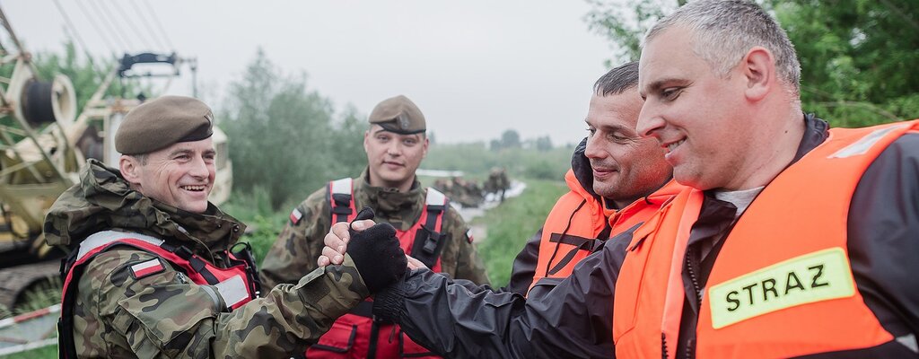 Aktualizacja działań żołnierzy Wojsk Obrony Terytorialnej  w przeciwdziałaniu i usuwaniu skutków klęsk żywiołowych. Stan na: 25 maja 2019 r., godz. 17.00