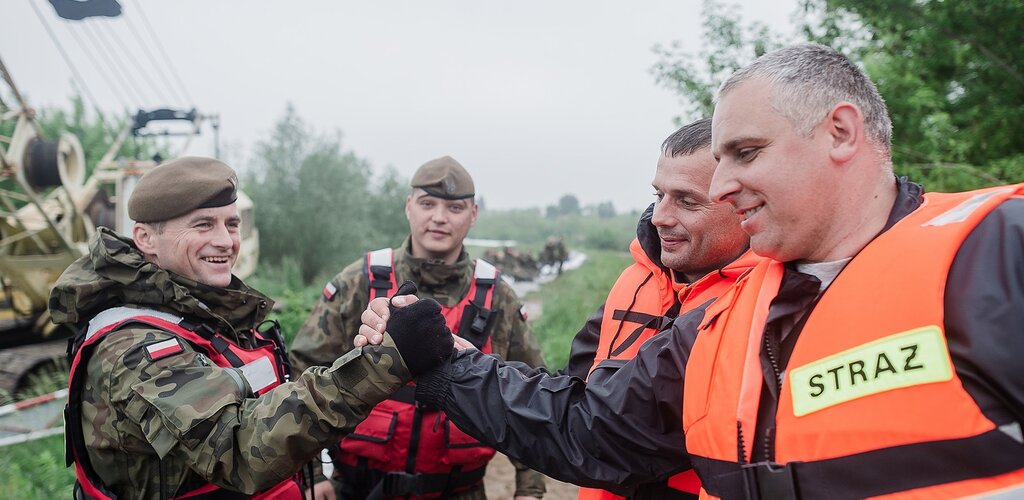 Aktualizacja działań żołnierzy Wojsk Obrony Terytorialnej  w przeciwdziałaniu i usuwaniu skutków klęsk żywiołowych. Stan na: 25 maja 2019 r., godz. 17.00