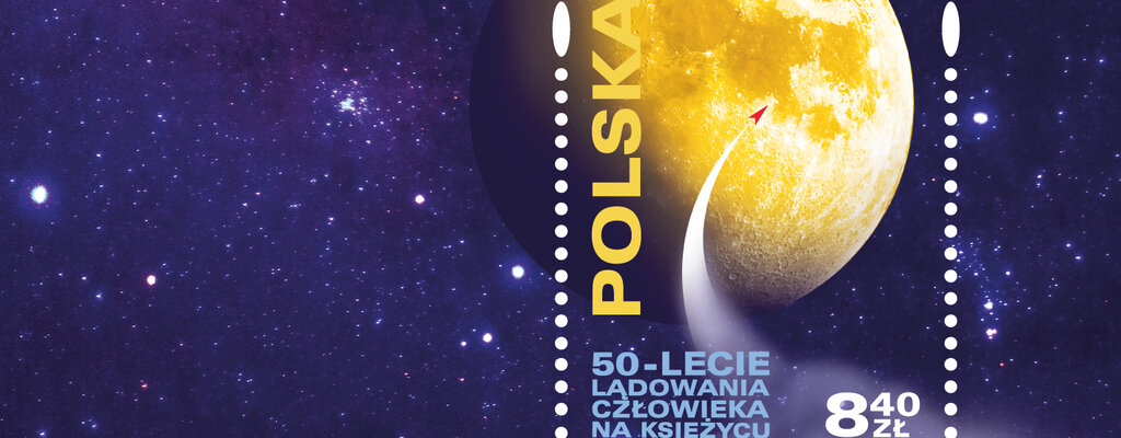 Poczta Polska wydaje znaczek z okazji 50. rocznicy lądowania człowieka na Księżycu