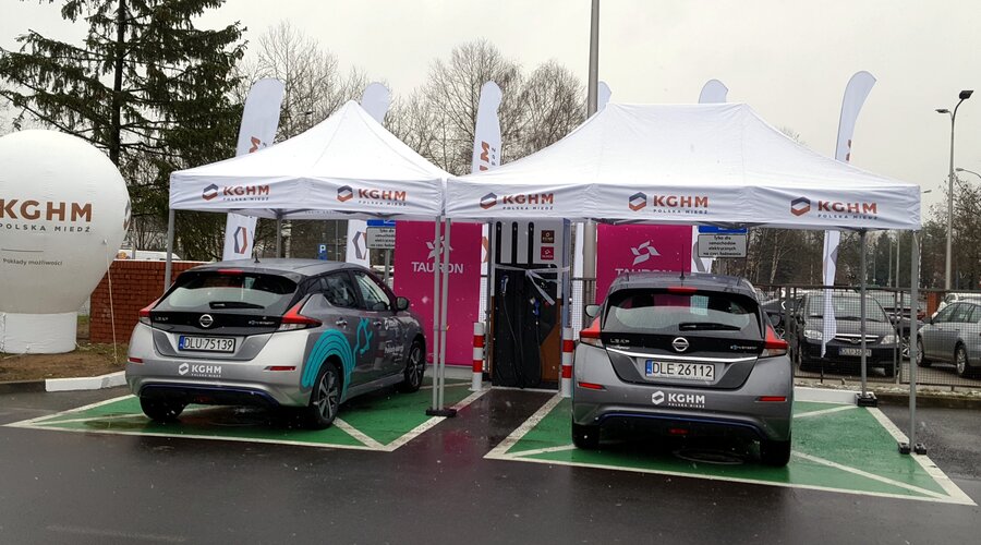 KGHM and TAURON have launched electric car charging point