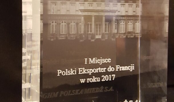 KGHM: najlepszy polski eksporter do Francji 2017