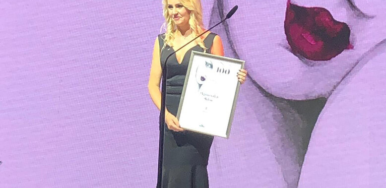 Agnieszka Kłos na podium w plebiscycie „Kobieta Biznesu 2019”