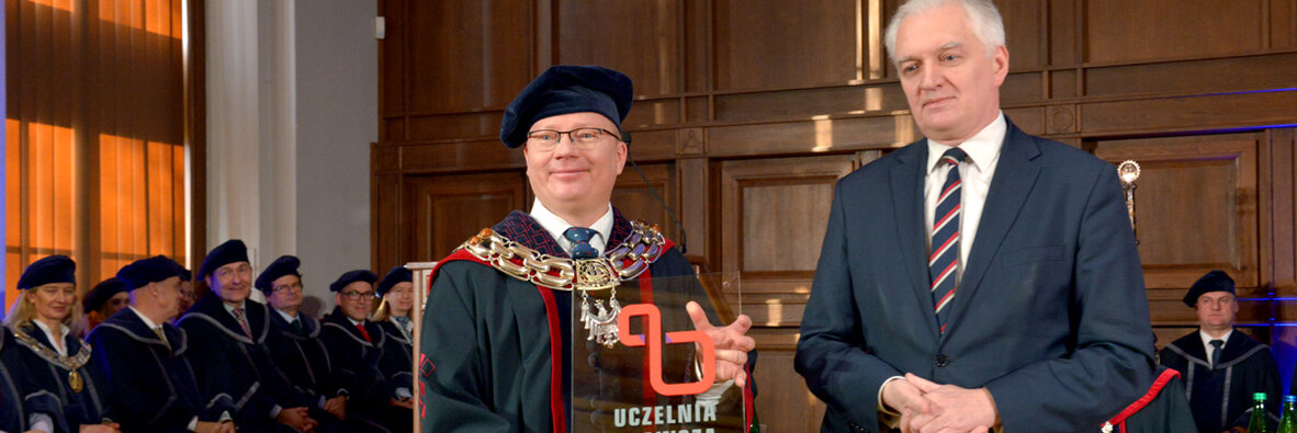 Inauguracja Centrów Badawczych Politechniki Gdańskiej z udziałem Anny Budzanowskiej, podsekretarz stanu w Ministerstwie Nauki i Szkolnictwa Wyższego i prof. Krzysztofa Wilde, rektora Politechniki Gdańskiej