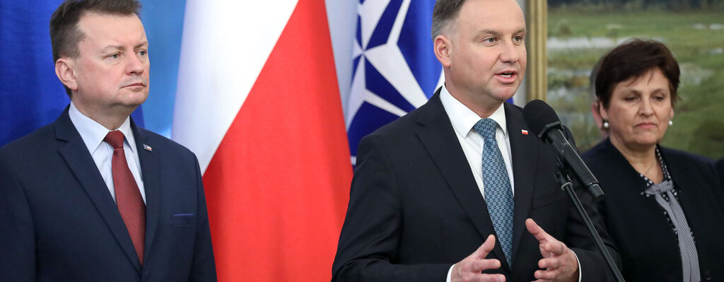 Wystąpienie Prezydenta RP Andrzeja Dudy podczas wręczenia aktu mianowania gen. dyw. Wiesławowi Kukule