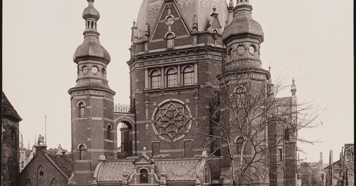 Wielka synagoga Gdańsk 1984