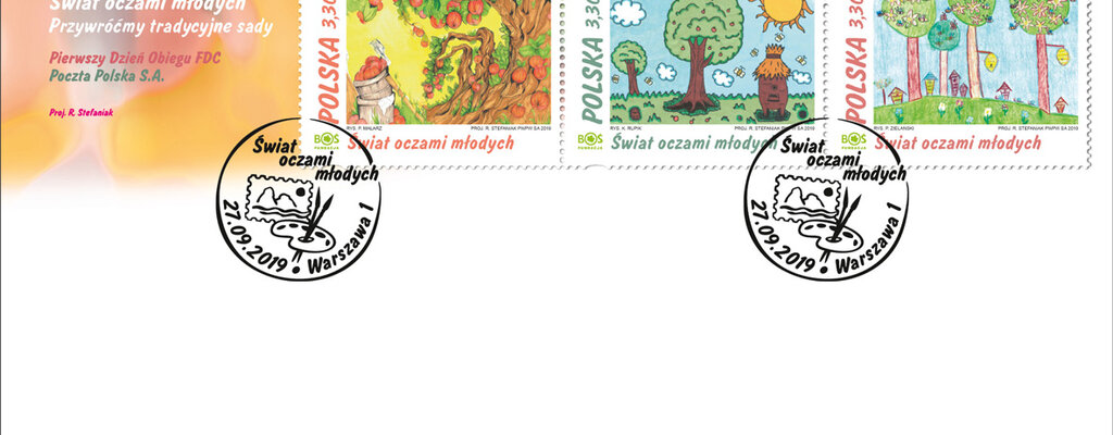 Wolontariat na znaczkach pocztowych
