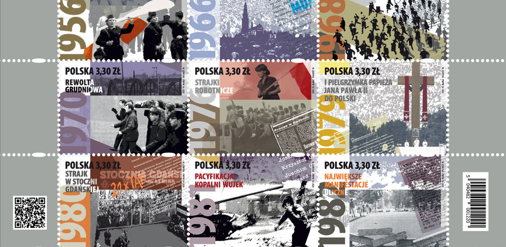 „Droga do wolności” na znaczkach Poczty Polskiej
