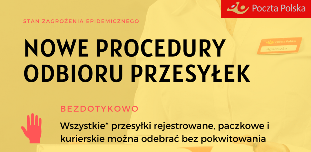 Poczta Polska przyjęła nowe procedury doręczania przesyłek