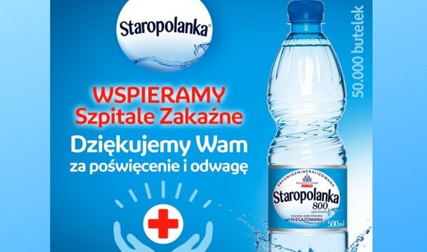 Grupa KGHM: przekazanie wody mineralnej do 19 szpitali zakaźnych w Polsce