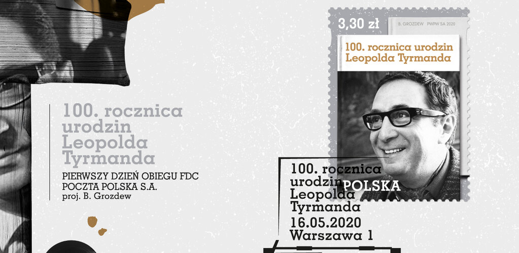 Poczta Polska honoruje znaczkiem Leopolda Tyrmanda