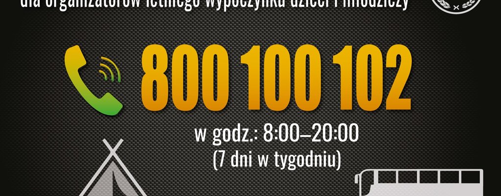 800-100-102: infolinia wsparcia organizatorów wypoczynku