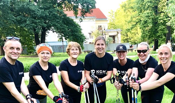 Nordic Walking Instruktażowo – KGHM z  nowym projektem dla mieszkańców 